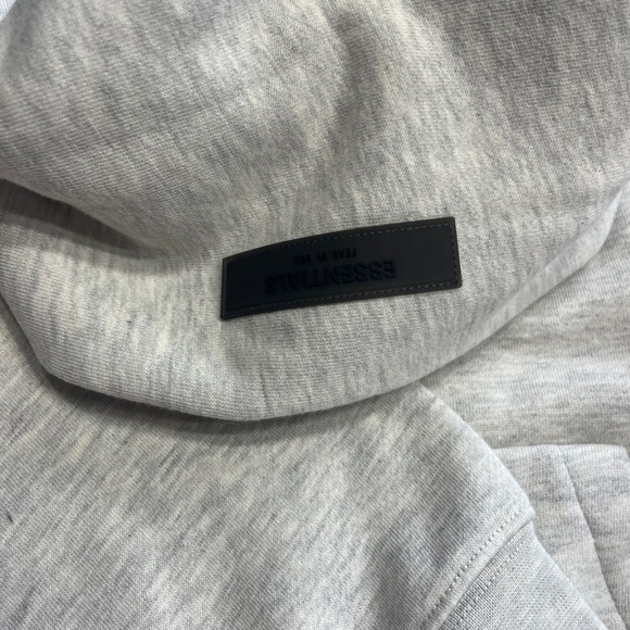 Essentials Light Gray Hoodie - Picture 4 of 8